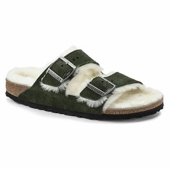 Arizona Birkenstock Shearling Semisove Damske Olivovo Zelená | SK 21KOR